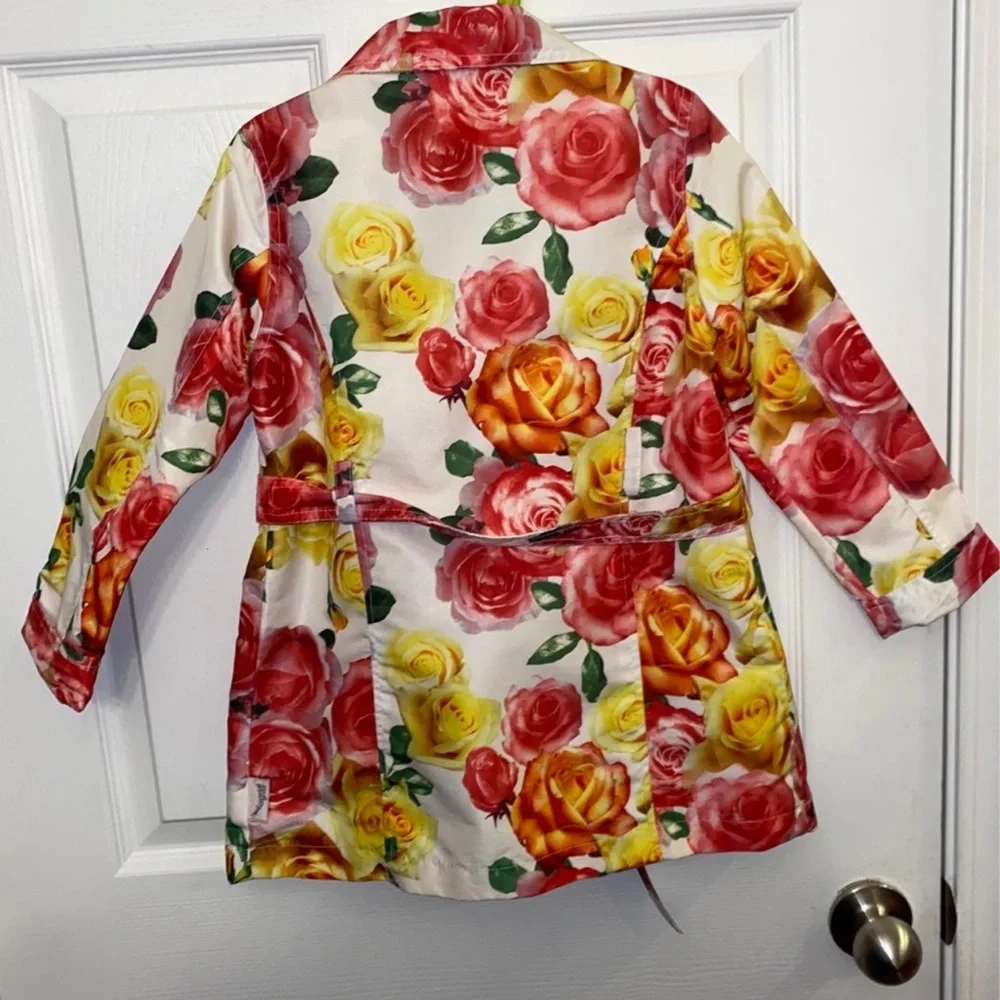 Weatherproof toddler girls floral coat/cardigan